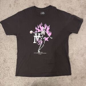 Brazy Era LA Skeleton Flames Tee XL Streetwear Punk Goth 2021